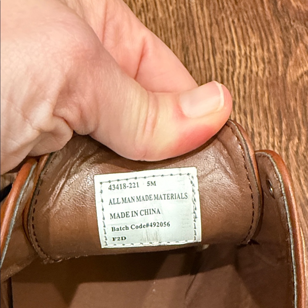 Stacy Adams Boys Tan Leather Cap-Toe Dress Shoes - Picture 5 of 5
